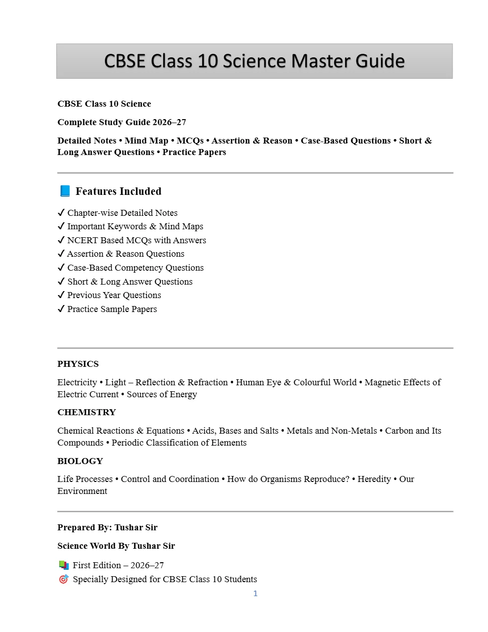Sample page 1